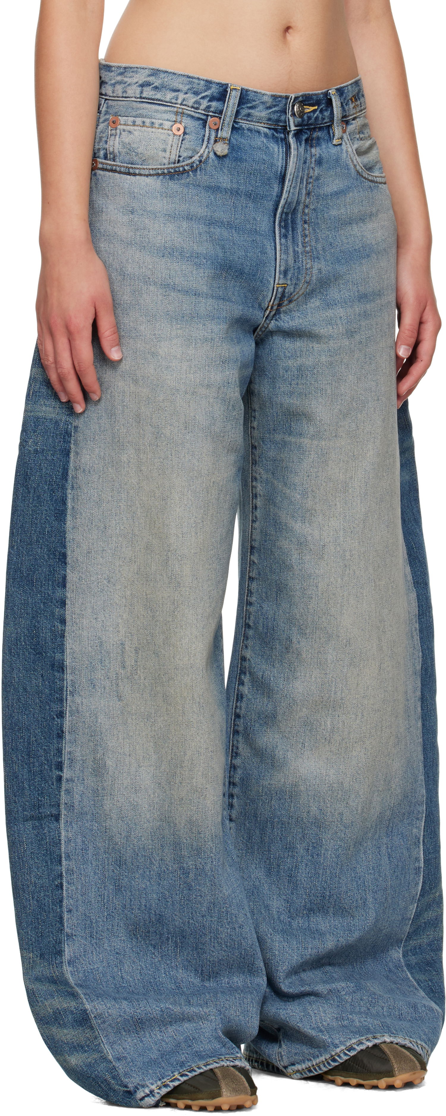 Jeans R13 R13 Insert D'Arcy Loose Jeans Blå | R13WD192-D347A, 1