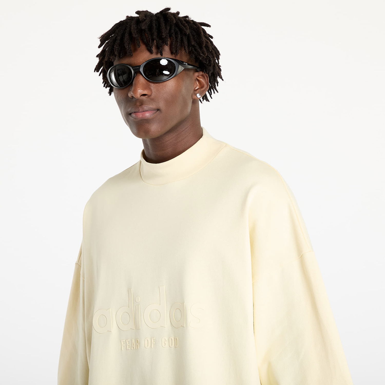 T-shirt adidas Originals Fear Of God Athletics x Logo 3/4 Tee Pale Yellow Gul | IS6840, 1
