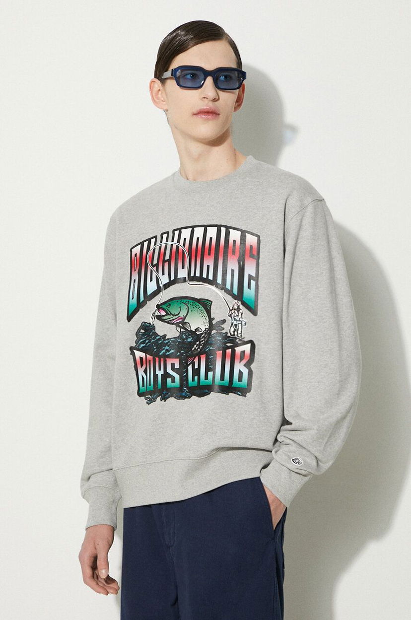 Sweatshirt BILLIONAIRE BOYS CLUB Billionaire Boys Club Big Catch Crewneck Sweatshirt Grå | B24230
