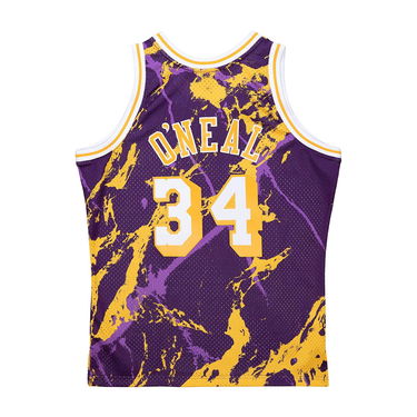Jersey Mitchell & Ness NBA Los Angeles Lakers Shaquille O'Neal Team Marble Swingman Jersey Lilla | TFSM1278-LAL96SONPTPR, 1