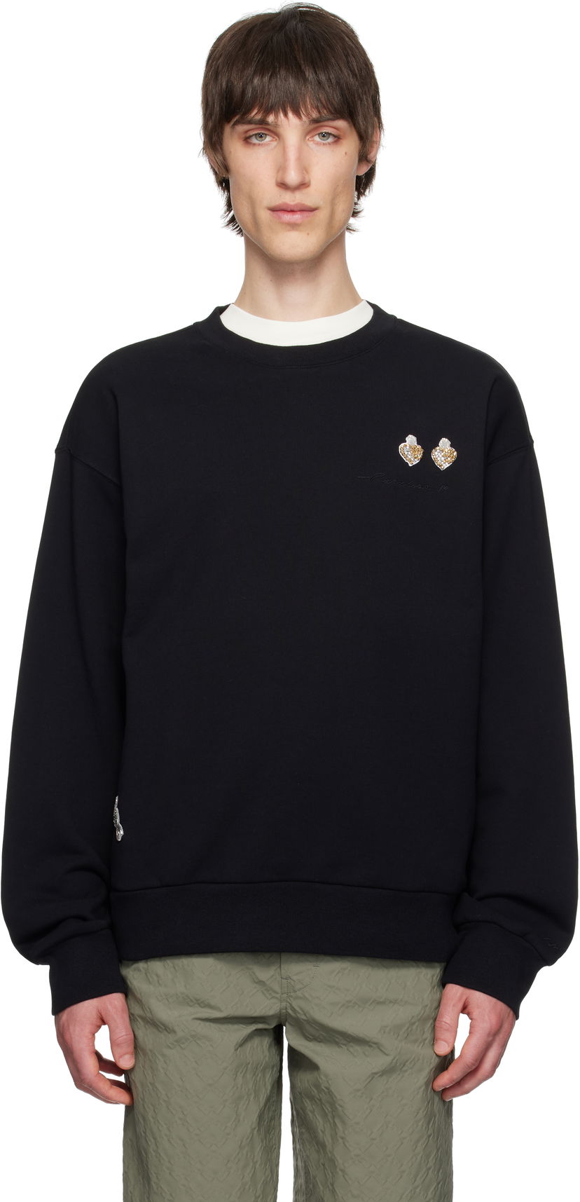 Sweater Givenchy Givenchy Cotton Sweatshirt with Patches Sort | BMJ0LC3YQQ001