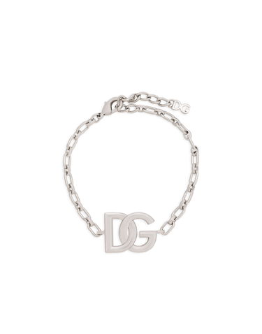 Armbånd Dolce & Gabbana Silver Metal DG Logo Chain Bracelet Metalisk | WBN5W2W111187655, 0