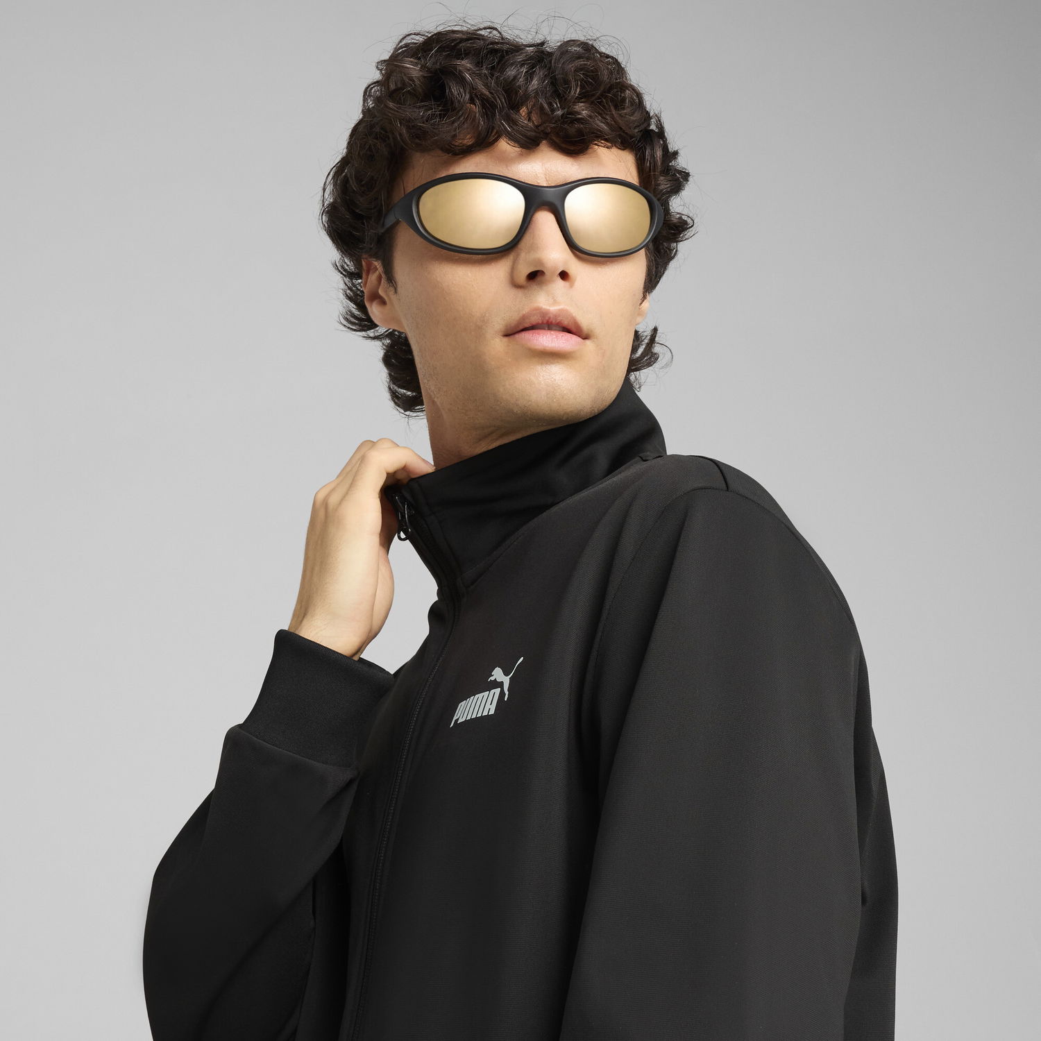 Træningsdragt Puma Essentials Poly Tracksuit Sort | 684847_01, 1