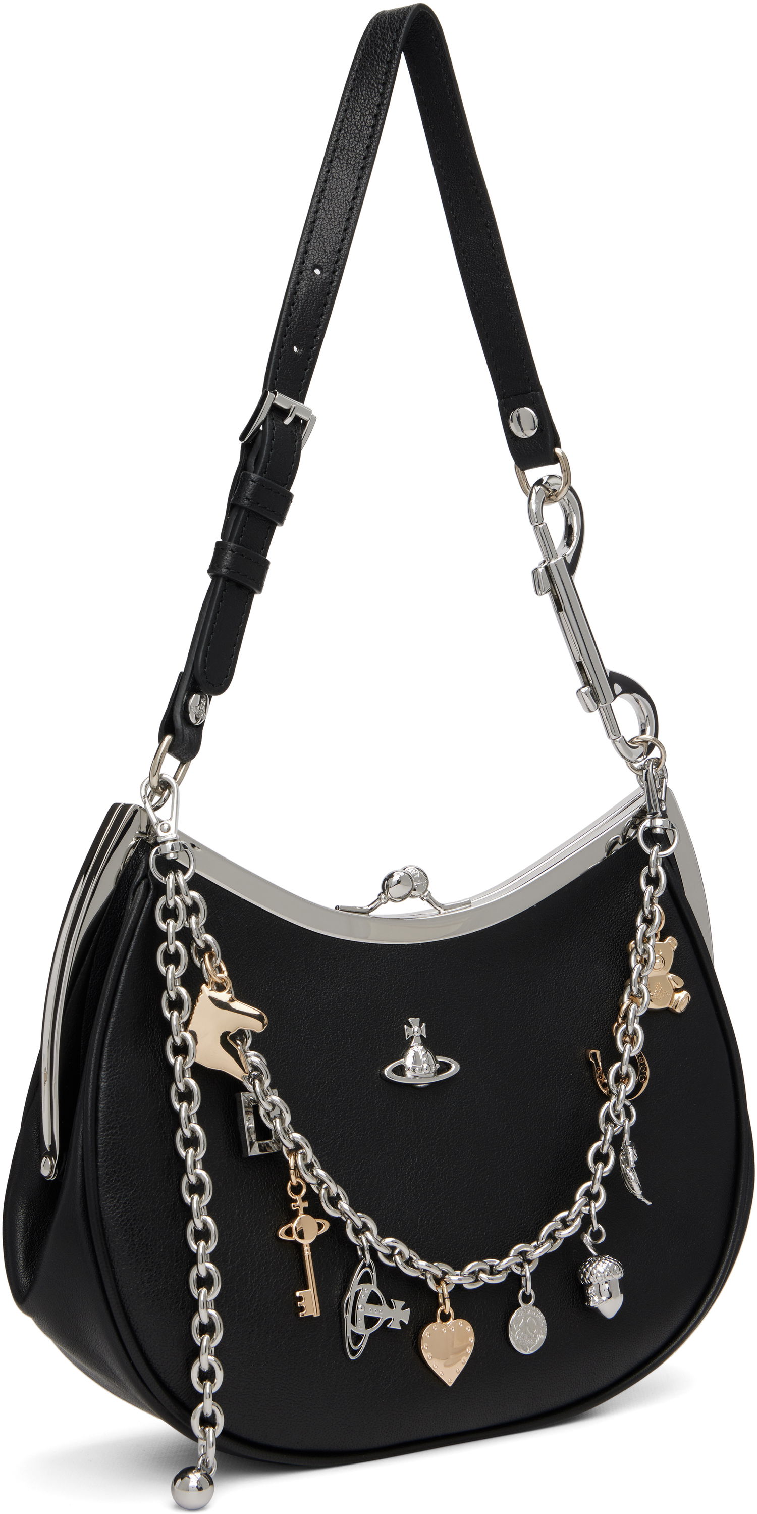 Håndtaske Vivienne Westwood Vivienne Westwood Charm Frame Bag Sort | 4B01000PW-L00BX-, 1
