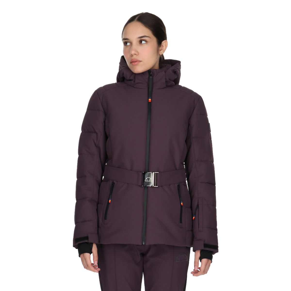 Puffer jakke Ellesse Bianca Belted Hooded Ski Jacket Lilla | ELA243F512-70, 0
