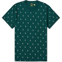 T-shirt Polo by Ralph Lauren All Over Pony Sleepwear T-Shirt Grøn | 714899612008, 1