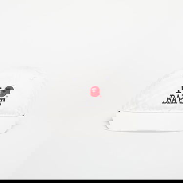 Kasket BAPE A BATHING APE Logo Cotton Twill Cap Hvid | 001CPL301314MWHT, 0