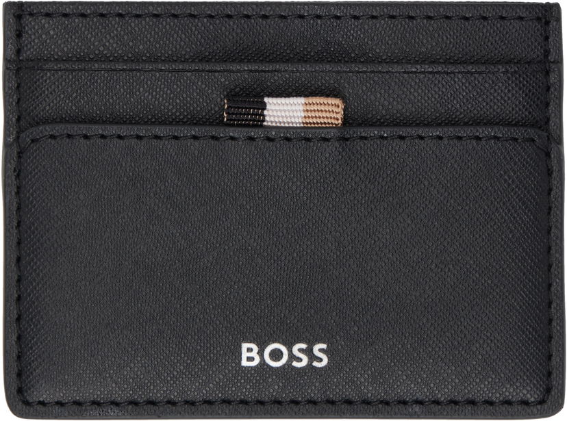 Tegnebog BOSS Leather Card Holder Sort | 50536751