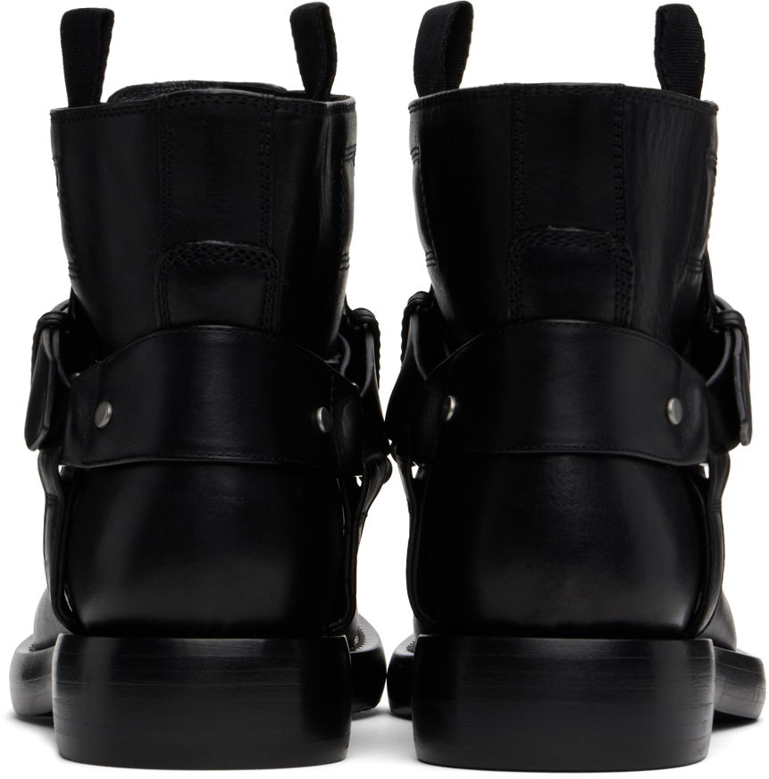 Tøj Burberry Burberry Leather Cobble Boots Sort | 8101287, 1