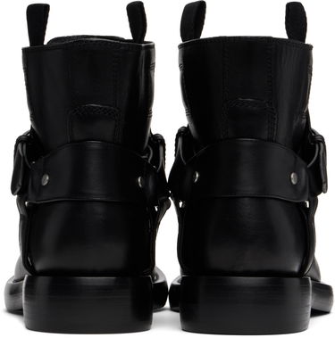 Tøj Burberry Burberry Leather Cobble Boots Sort | 8101287, 1