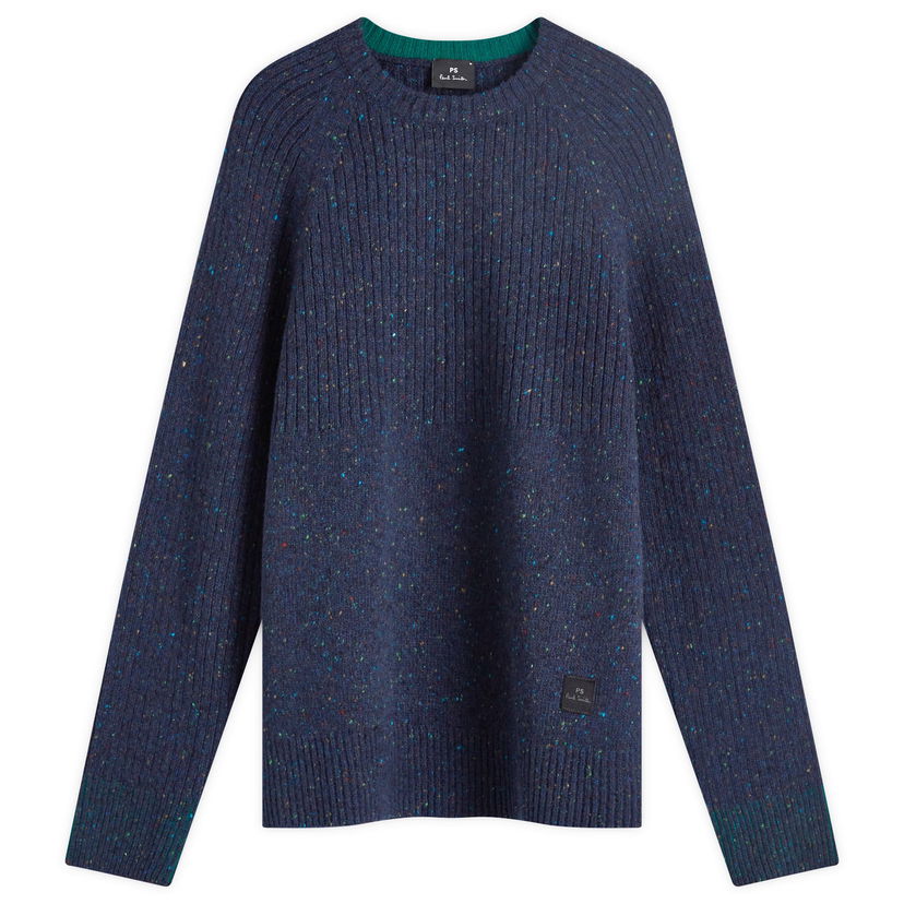 Sweater Paul Smith Paul Smith Men's Ribbed Knit Crew Mørkeblå | M2R-968Y-N22234-49