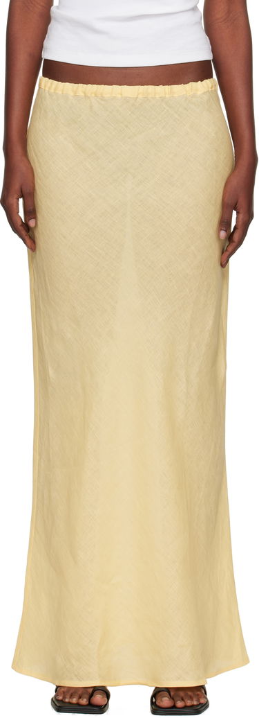 Nederdel Baserange Baserange Dydine Maxi Skirt Gul | SSDY-FL-AU25, 0