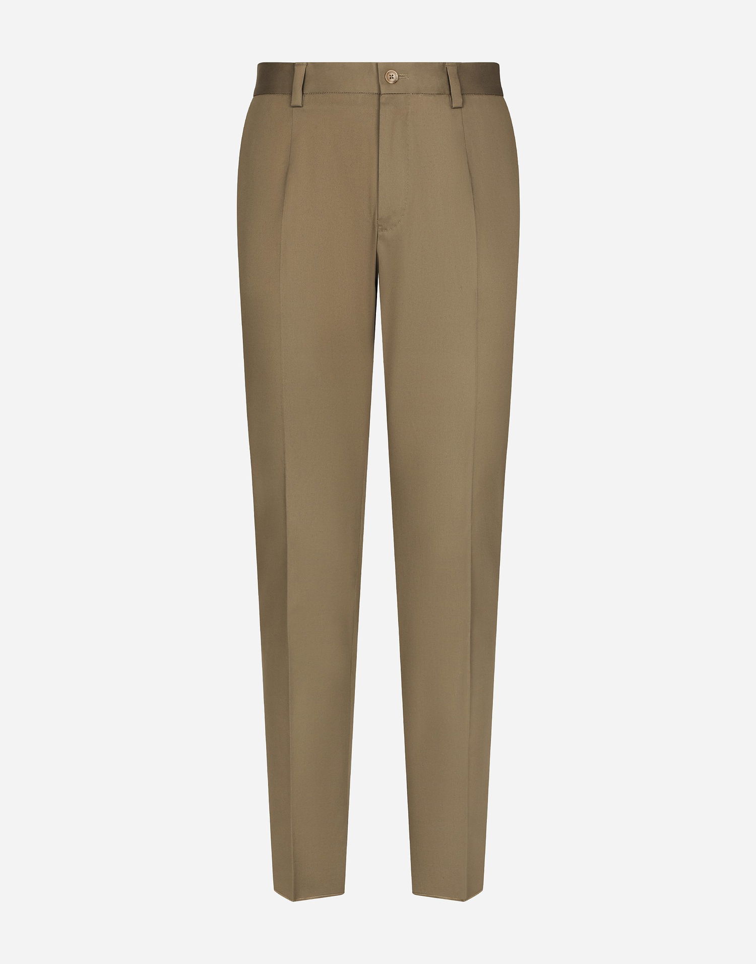 Bukser Dolce & Gabbana Dolce & Gabbana Stretch Gabardine Trousers Beige | GY6IETGG825M0724, 0