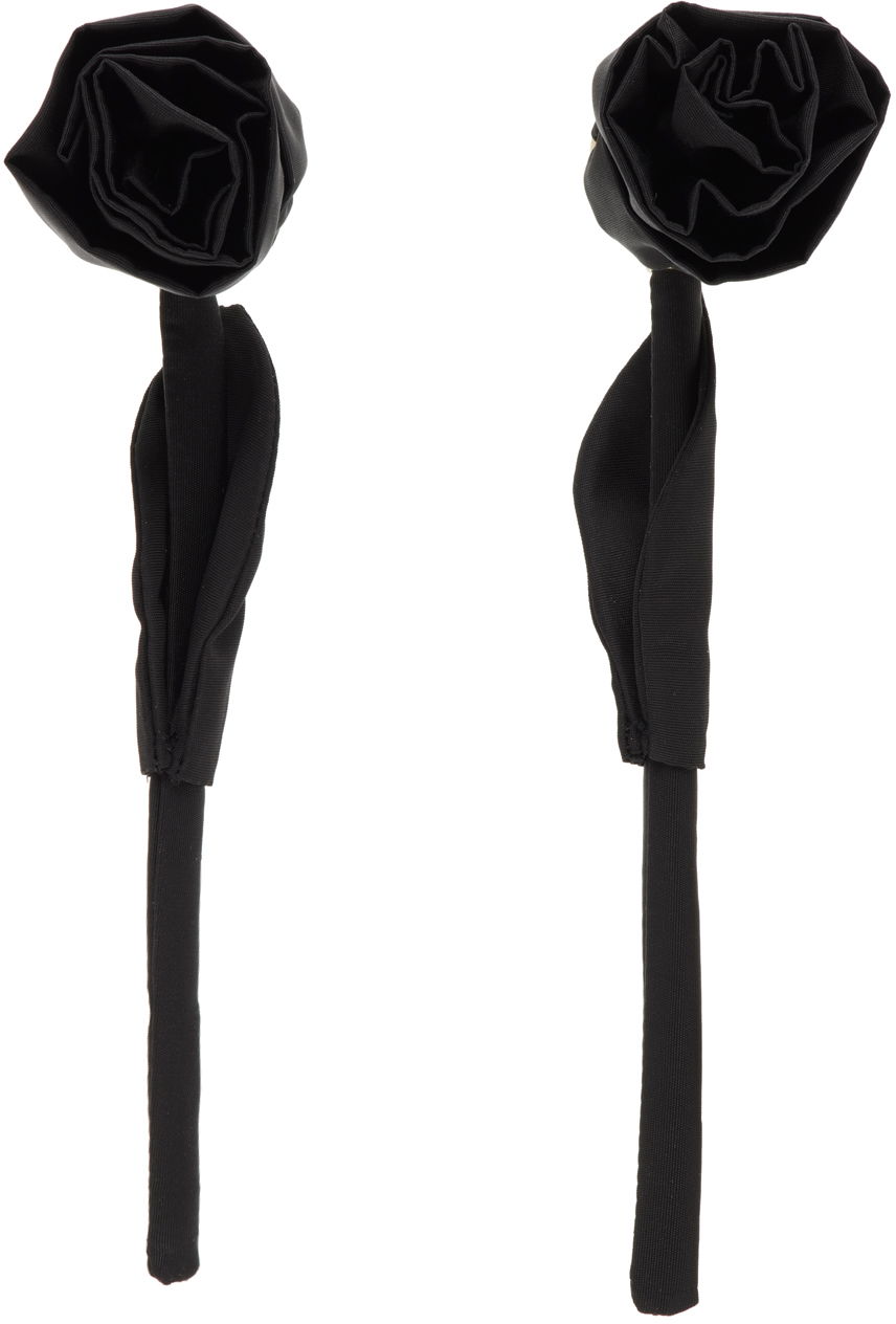 Stift Simone Rocha Simone Rocha Rose Earrings Sort | ERG404 1067, 0