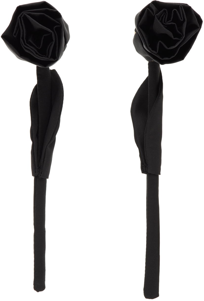 Stift Simone Rocha Simone Rocha Rose Earrings Sort | ERG404 1067