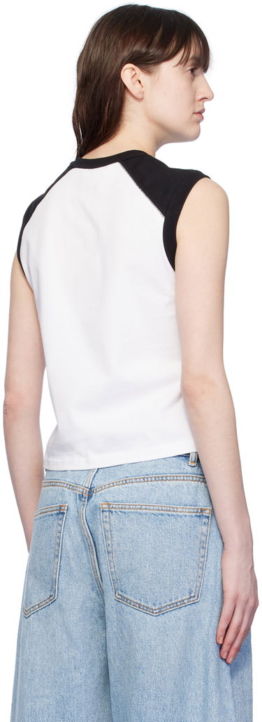 Tanktop Alexander Wang Alexander Wang.t Raglan Sleeveless T-Shirt Hvid | 4CC2241467, 2