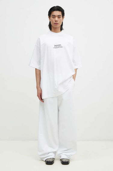 Joggingbukser VETEMENTS VETEMENTS Embroidered Logo Sweatpants Hvid | UA66SP630W, 4