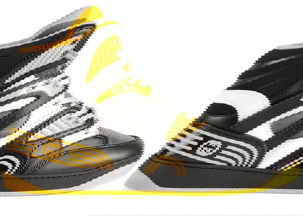Sneakers og sko Gucci Basket Black Yellow Gul | 661308 2SH90 1098, 0