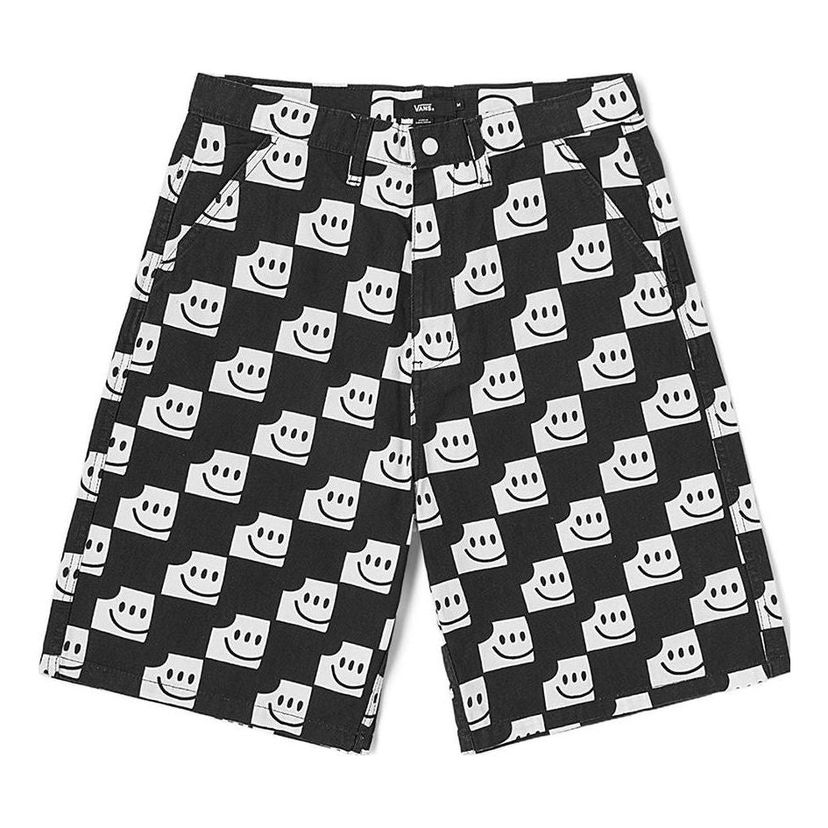 Shorts Vans Checkerboard Smiley Shorts Sort | VN000EVTCAF