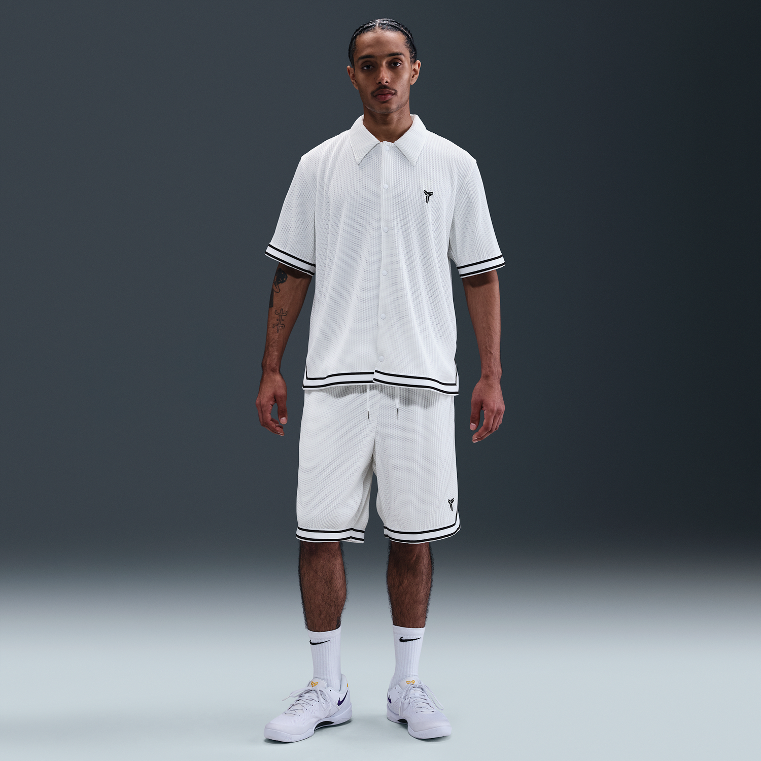 Træningsdragt Nike Kobe Pleated Basketball Shorts Hvid | HV9988-100, 1