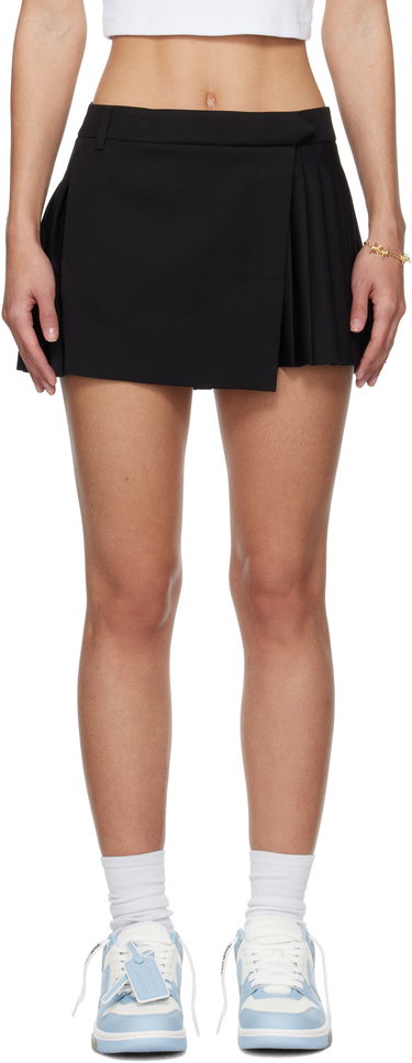 Nederdel Off-White Off-White Savana Pleated Miniskirt Sort | OWCU014S25FAB0011000, 0
