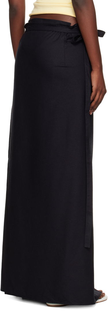 Nederdel Baserange Baserange Venn Maxi Wrap Skirt Sort | SSVE-WS-AU25, 2