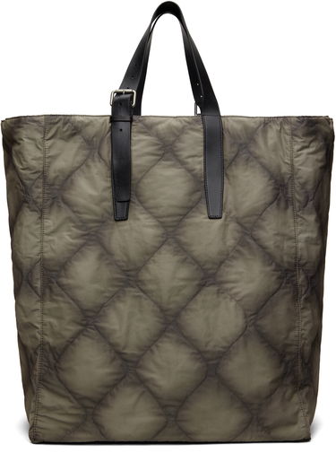 Mulepose Dries Van Noten Dries Van Noten Quilted Canvas Tote Bag Grøn | 251-021507-895, 0