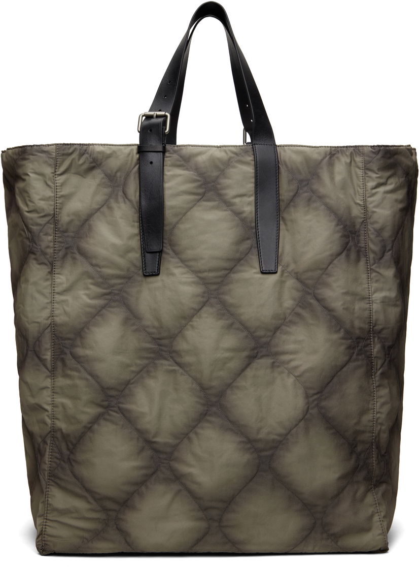 Mulepose Dries Van Noten Dries Van Noten Quilted Canvas Tote Bag Grøn | 251-021507-895