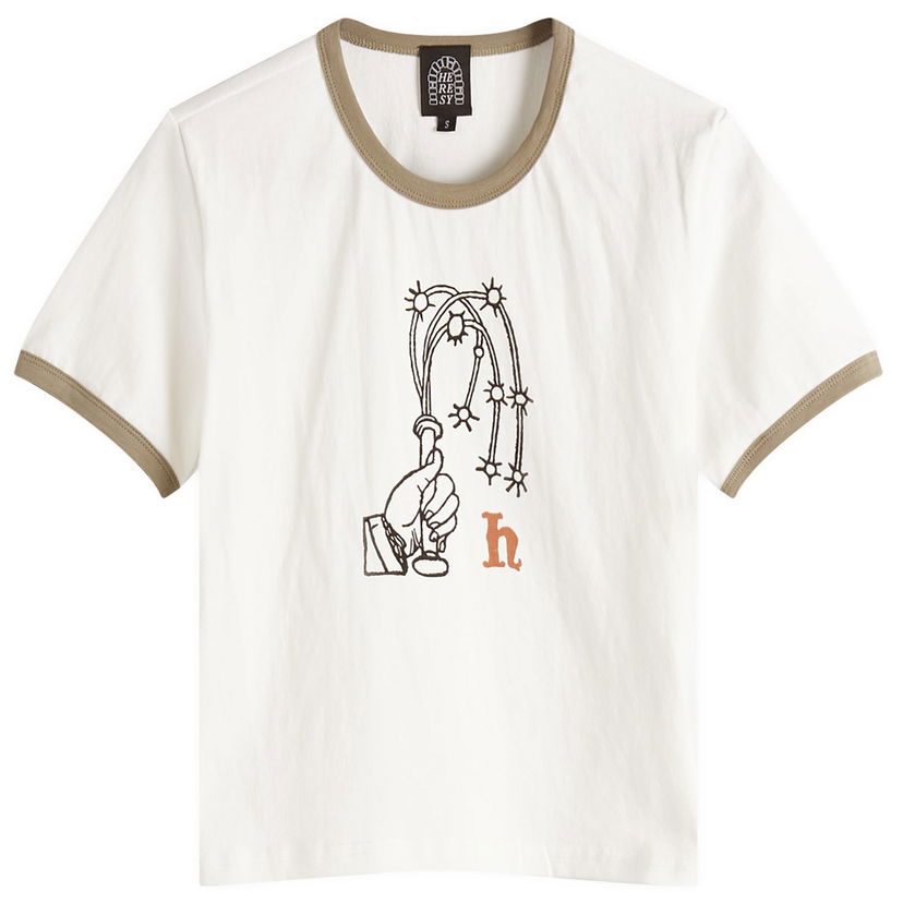 Crop top Heresy Heresy Women's Lash T-Shirt Hvid | HSS25-T13E-ECR