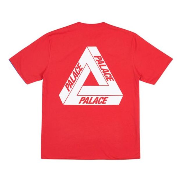 T-shirt Palace Reverso Og Large Triangle Double Sided Short Sleeve T-Shirt Rød | P14ES062