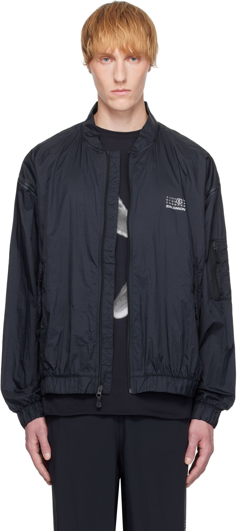 Bomberjakke Maison Margiela MM6 Maison Margiela Salomon Edition Sports Bomber Jacket Sort | SH0AM0056 M35418