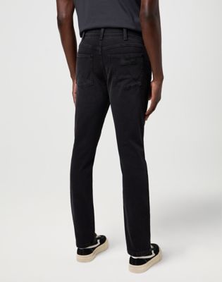Jeans Wrangler Larston High Stretch Slim Tapered Jean 40 x32 Sort | 112371657:40:32, 1