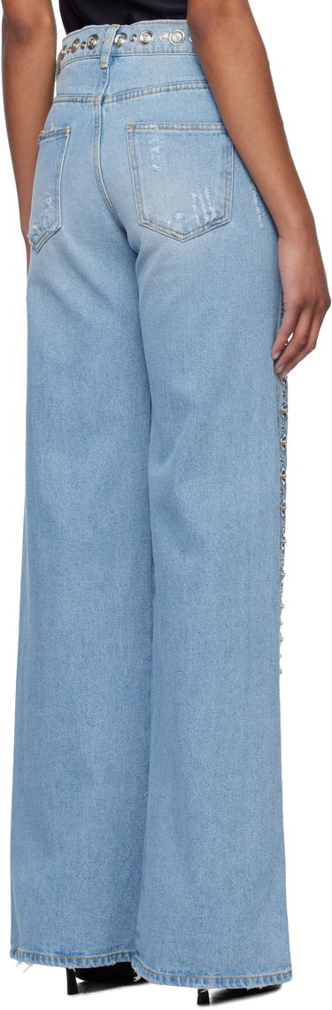Jeans Coperni Coperni Studded Wide Leg Jeans Blå | COPP95STF2008, 2