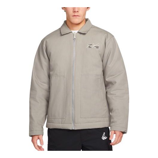 Jakke Jordan Jordan Alphabet Print Zip Jacket Grå | DJ0239-016