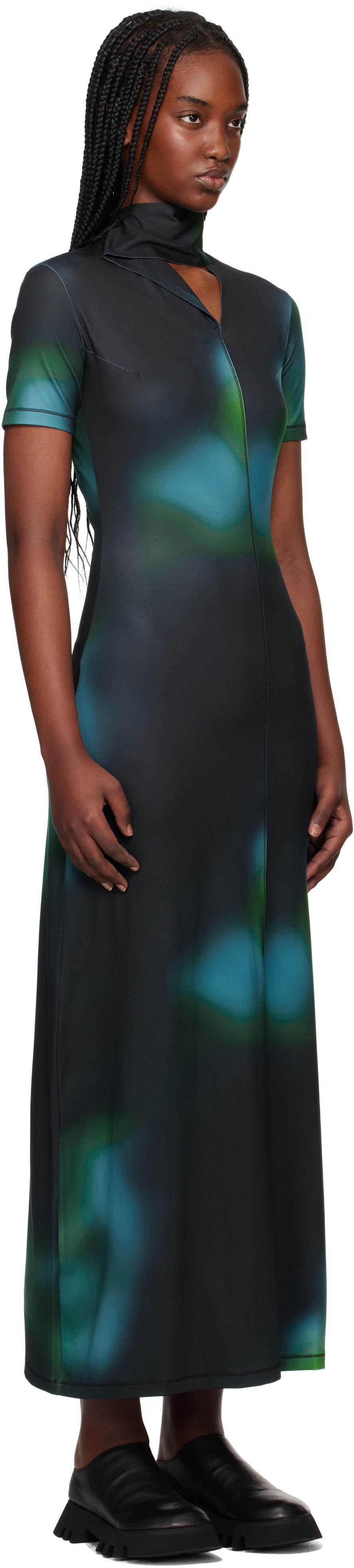Kjole Y-3 Y-3 Fitted Maxi Dress Grøn | JD5819, 1