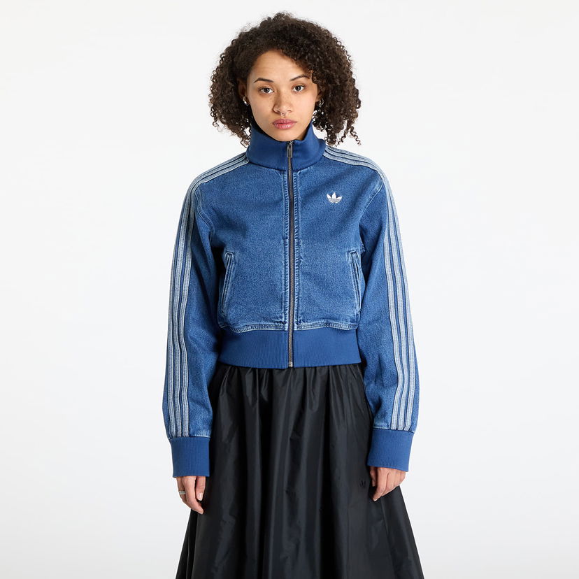 Bomberjakke adidas Originals Adicolor Denim Track Top Jacket Blå | JD2570
