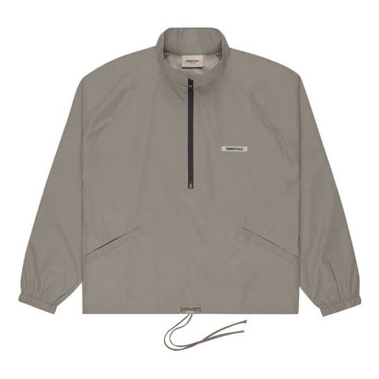 Vindjakke Fear of God Essentials Half Zip Track Jacket Grå | FOG-FW20-359