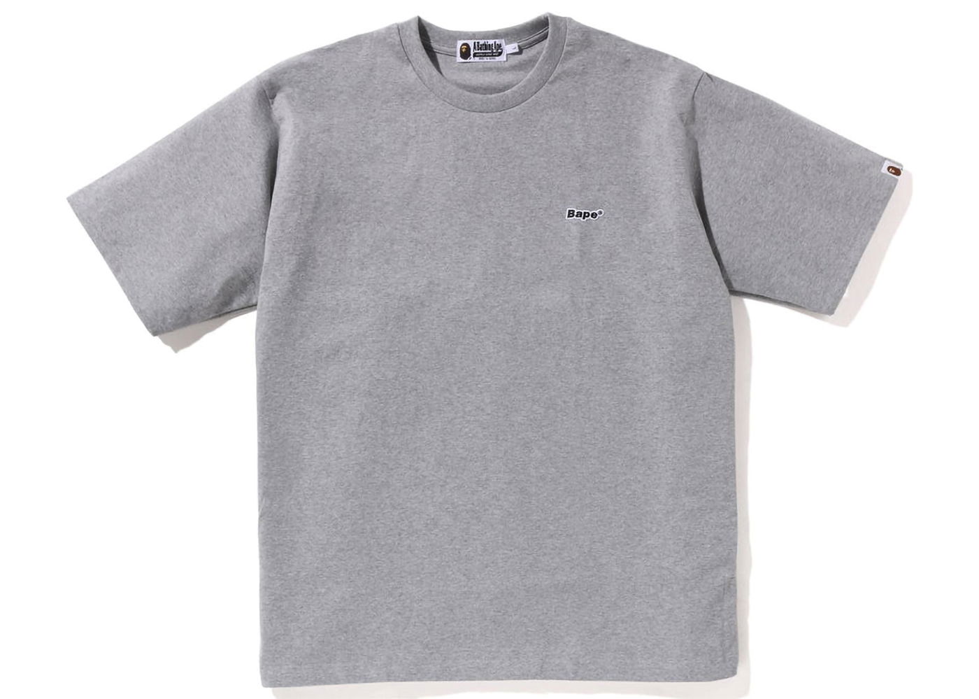 T-shirt BAPE Logo One Point Relaxed Fit Tee Grå | 1J30-109-017, 0
