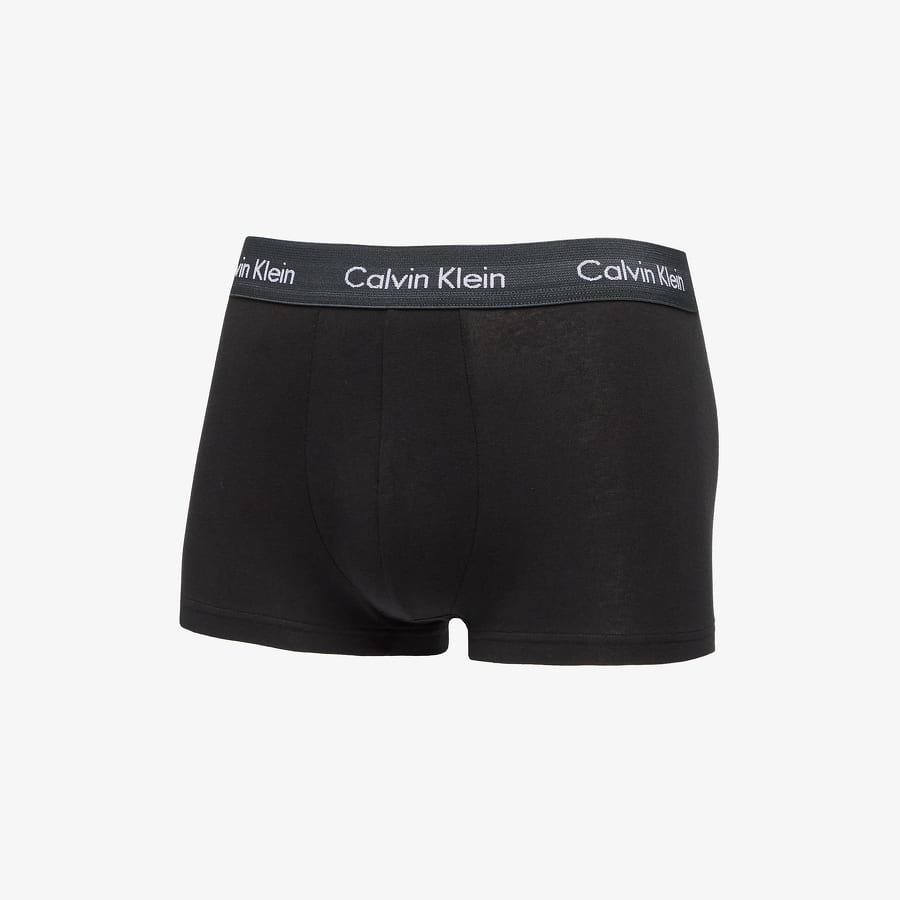 Boksere CALVIN KLEIN Cotton Stretch Low Rise Trunk 3 Pack Sort | U2664G CA9, 1