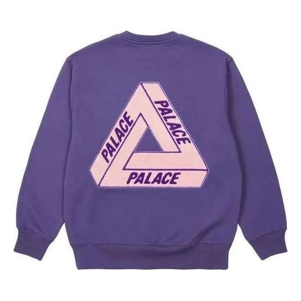 Sweatshirt Palace Fleece Tri-Ferg Crew Sweater Lilla | PLC23029