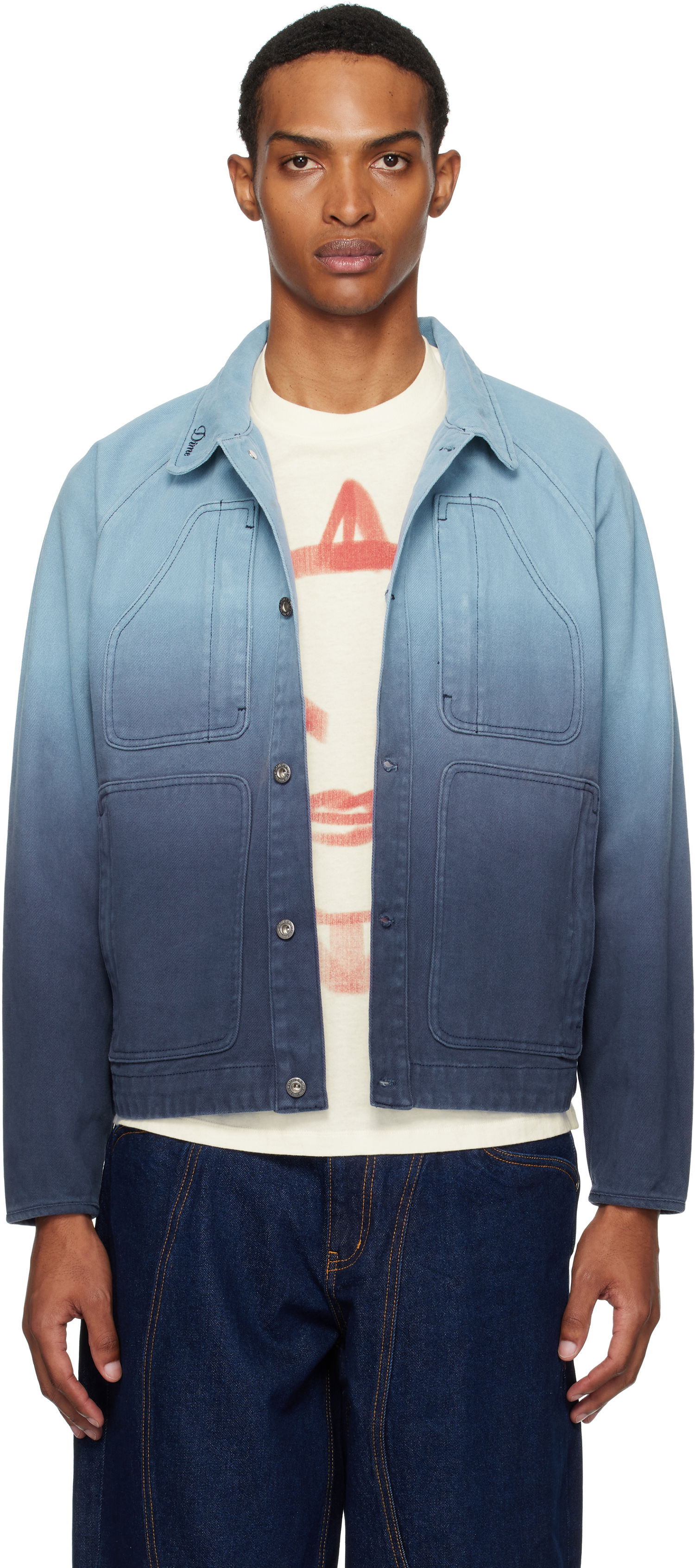Jakke Dime Dime Dipped Chore Jacket Blå | DIMESU252BLU, 0