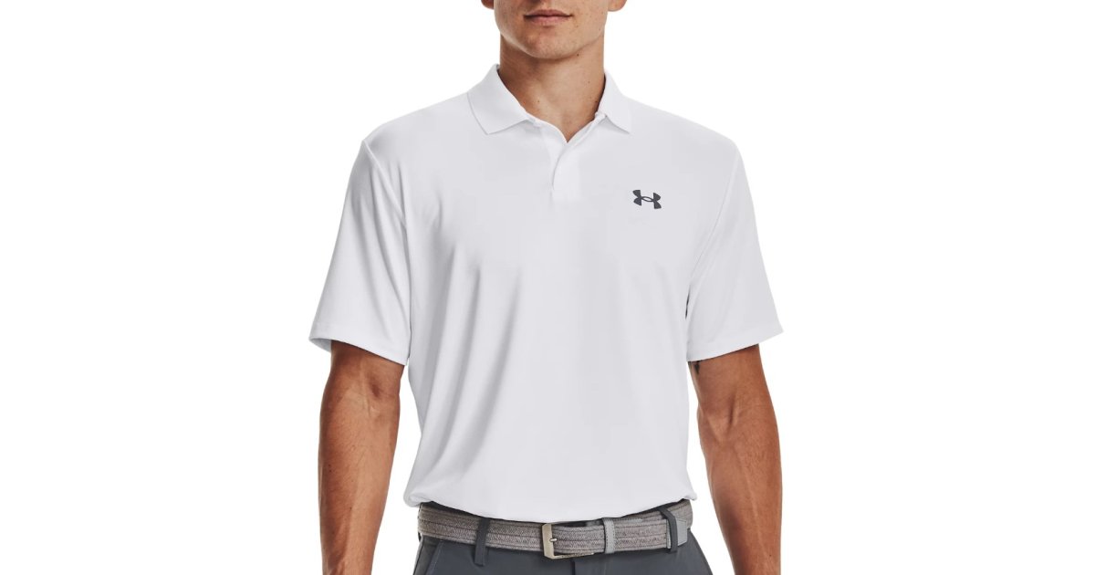 Polo skjorte Under Armour Performance 3.0 Polo Shirt Hvid | 1377374-100, 1