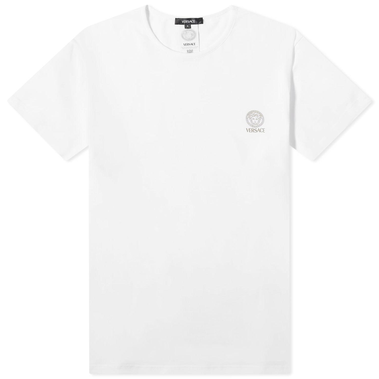 T-shirt Versace Men's Medusa Lounge Tee Optical White Hvid | AUU01005-1A10011-A1001, 0