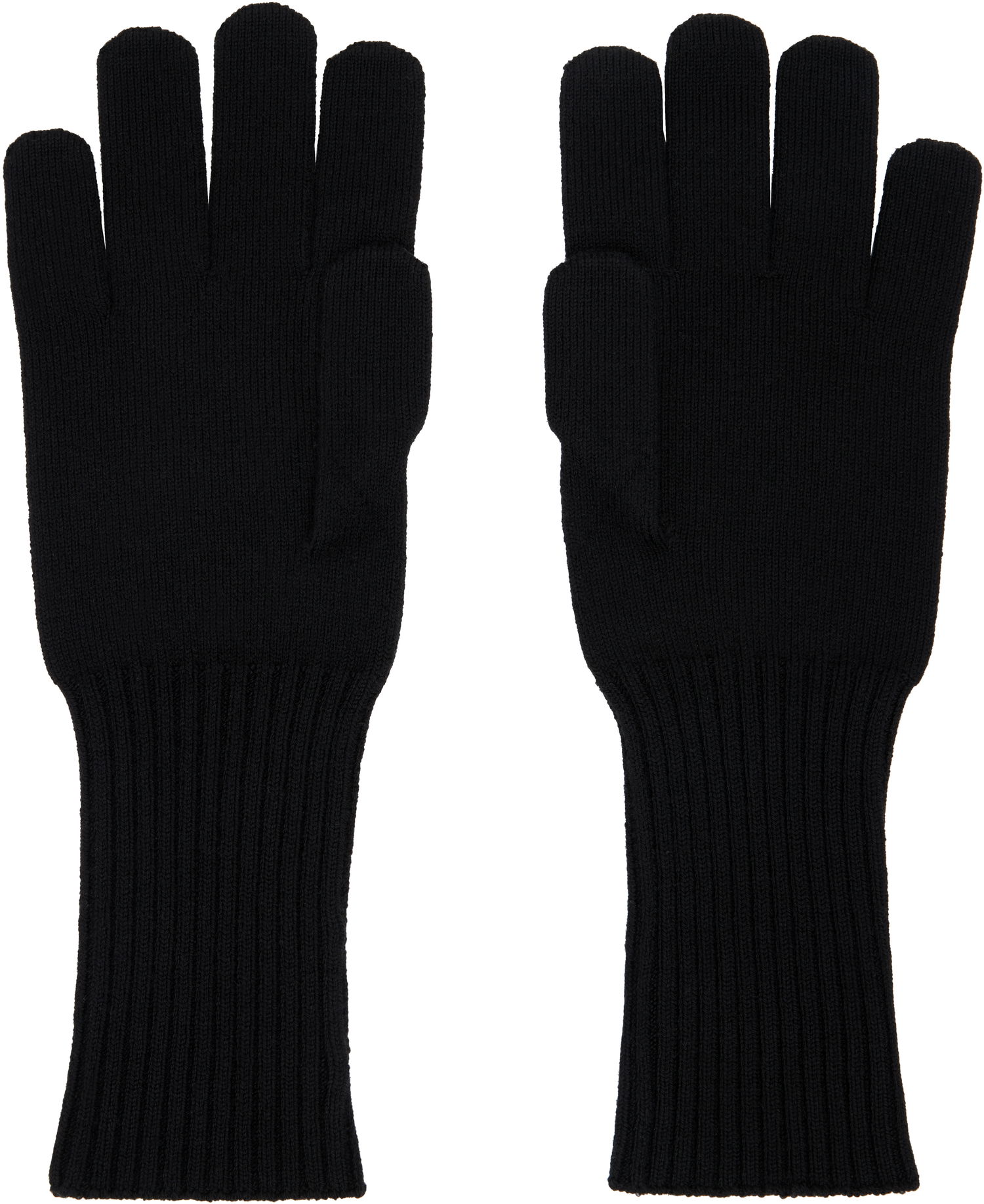 Handsker Marine Serre Knit Long Gloves Sort | USA018A, 1