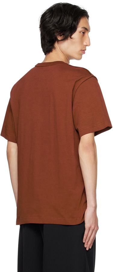 T-shirt Helmut Lang Inside Out T-Shirt Brun | N04HM510, 2