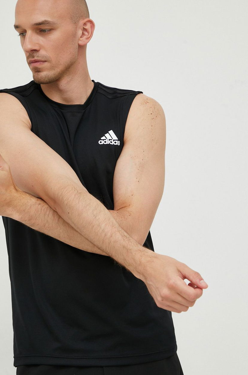 Tanktop adidas Performance adidas Performance Designed To Move Training Sleeveless T-Shirt Sort | GM2130