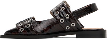 Bælter GANNI GANNI Snake Buckle Flats Brun | S2951, 2