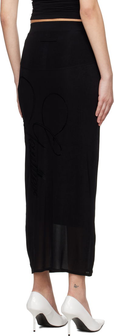 Nederdel Jean Paul Gaultier Jean Paul Gaultier Viscose Jersey Maxi Skirt Sort | 25/34-F-JU165I-J082-00, 2