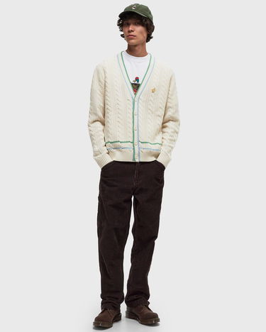 Sweater Edmmond Studios Cable Knit Cardigan Hvid | 324-60-19010, 1