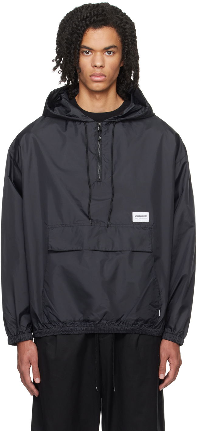 Jakke Neighborhood Hooded Jacket Sort | 232TSNH-JKM09, 0